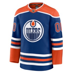 Maillot de Hockey Edmonton Oilers Personnaliser Fanatics Premium 2024-25 Bleu Domicile - Homme